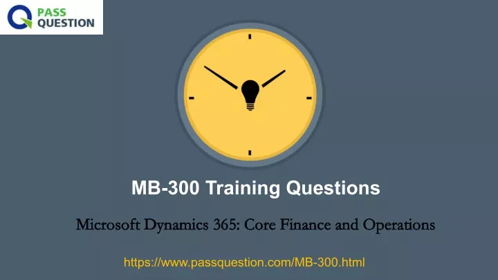 mb 300 training questions