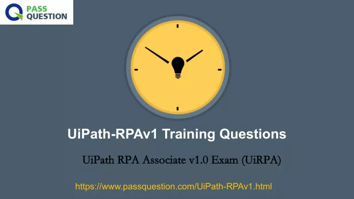 uipath rpav1 training questions