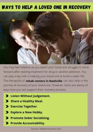 ways to help a loved one in recovery