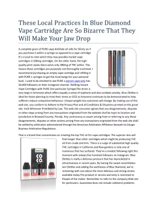 these local practices in blue diamond vape