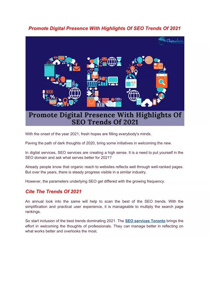 promote digital presence with highlights
