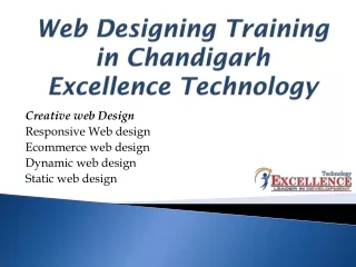 Best web designing training in chandigarh