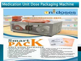 Medication Unit Dose Packaging Machine 