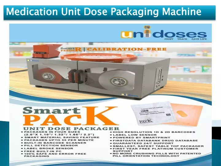medication unit dose packaging machine