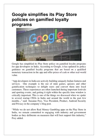 google simplifies its play store policies