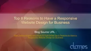 Top 6 Reasons to Have a Responsive Website Design for Business