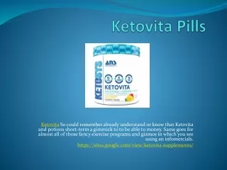 Ketovita - Reduces The Fat Content Form The Body