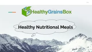 Healthy Nutritional Meals