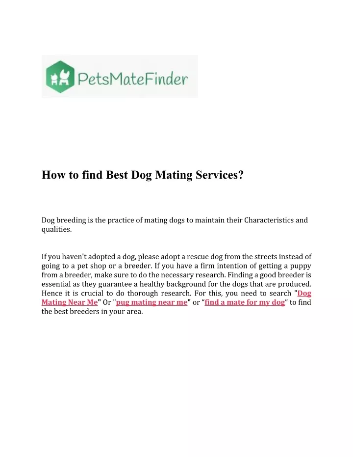 how to find best dog mating services dog breeding