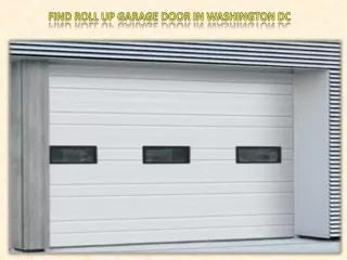 Find Roll up Garage Door in Washington DC