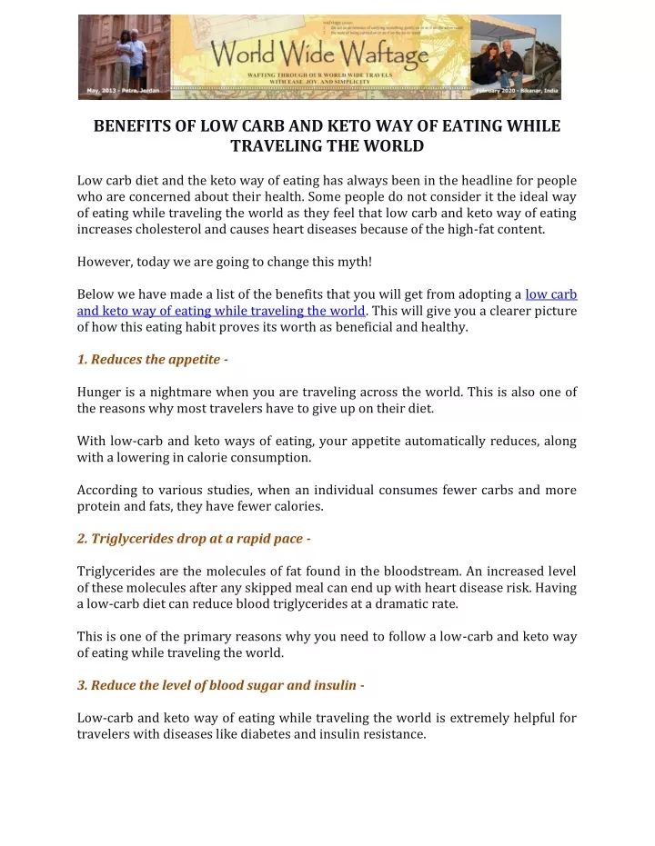 benefits of low carb and keto way of eating while