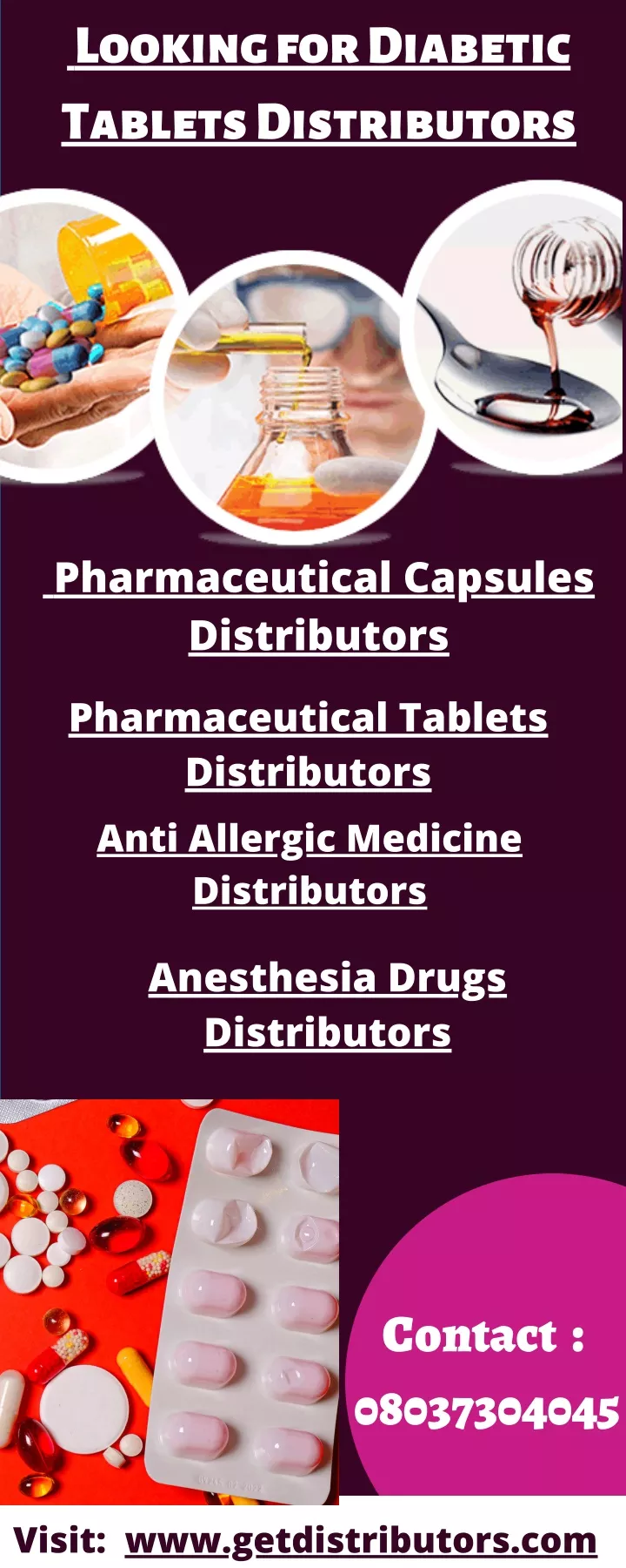 looking for diabetic tablets distributors