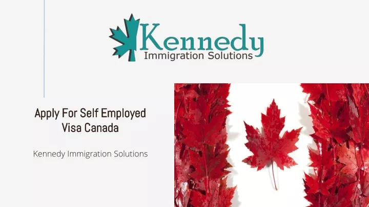 apply for self employed visa canada