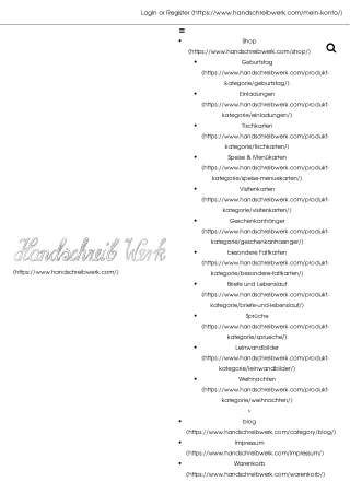 login or register https www handschreibwerk