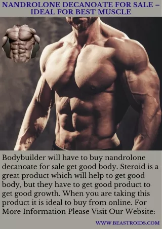 Nandrolone Decanoate for Sale – Ideal for Best Muscle
