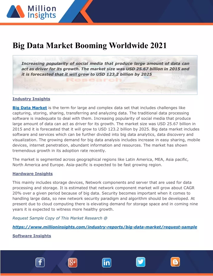 big data market booming worldwide 2021
