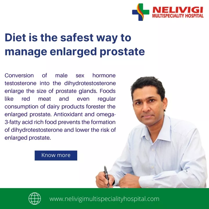 diet is the safest way to manage enlarged prostate