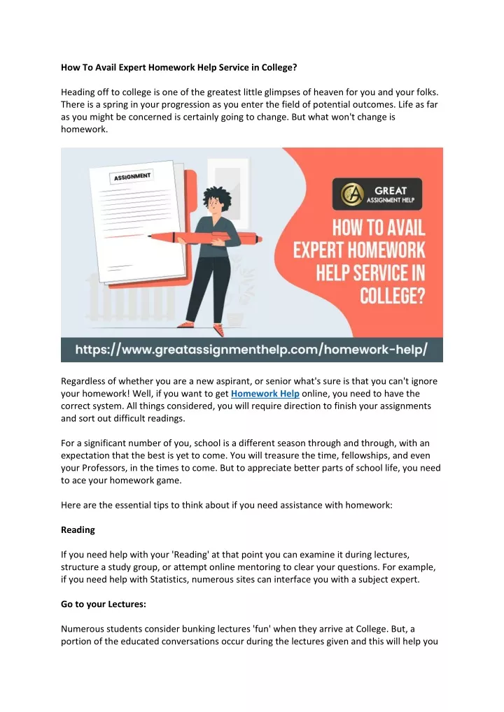 how to avail expert homework help service