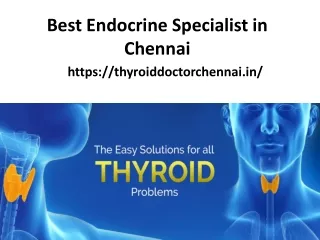 Best Endocrine Specialist in Chennai