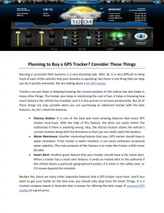 planning to buy a gps tracker consider these