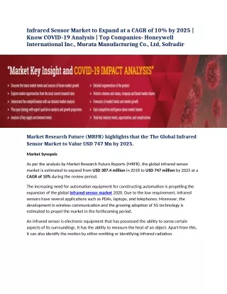infrared sensor market to expand at a cagr