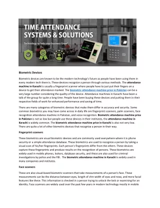 Biometric attendance machine price in karachi