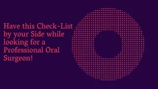 have this check list by your side while looking