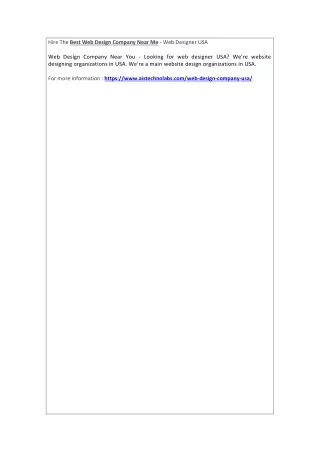 hire the best web design company near