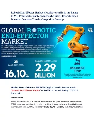 robotic end effector market s profits to stable