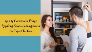 Quality Commercial Fridge Repairing Service in Kingswood by Expert Techies