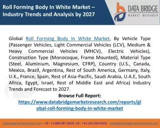 roll forming body in white market industry trends