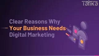 clear reasons why your business needs digital marketing