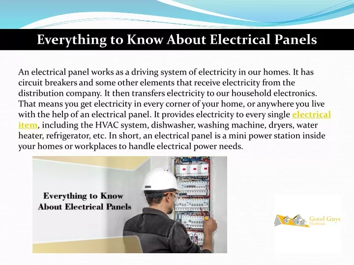 everything to know about electrical panels