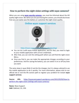 when you are using wyze security cameras you must