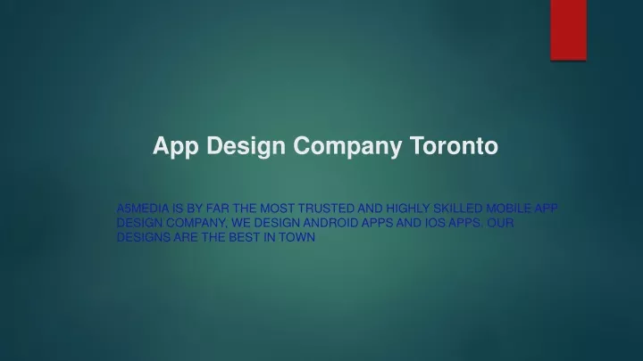 app design company toronto