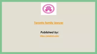 Toronto family lawyer