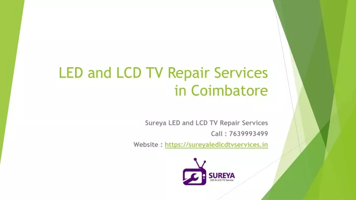 led and lcd tv repair services in coimbatore