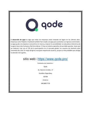 Mejor empresa de servicios para desarrolladores de aplicaciones | Servicios de desarrollo de aplicaciones móviles | Qode