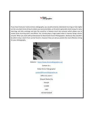 if you have tried your hand at drone videography