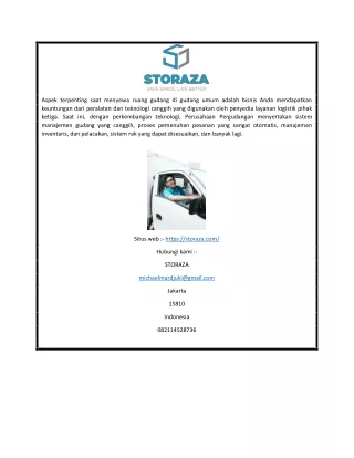aspek terpenting saat menyewa ruang gudang