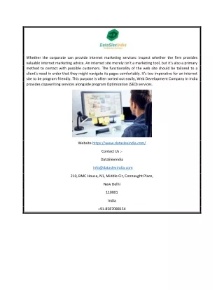 whether the corporate can provide internet