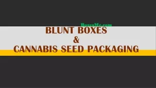 Get your Cannabis Blunt Boxes with tag and logo by BoxesMe