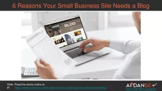 6 Reasons Why You Need A Blog on Your Small Business Website