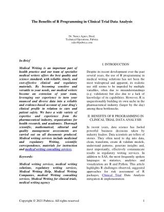 the benefits of r programming in clinical trial