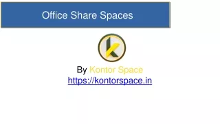 Office share spaces by kontor space