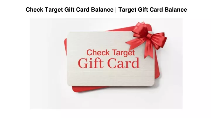 check target gift card balance target gift card