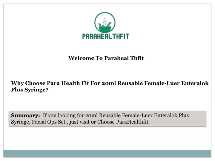 welcome to paraheal thfit