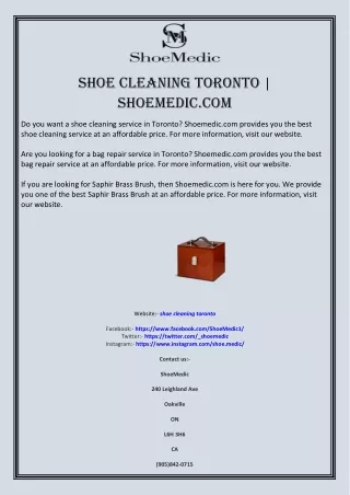 shoe cleaning toronto shoemedic com