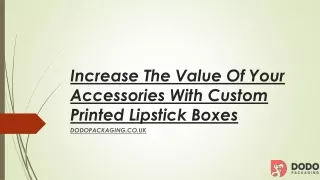 Custom Lipstick Boxes  | Custom Packaging