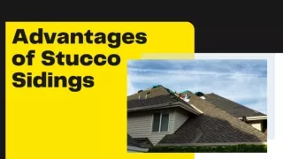 Advantages of Stucco Sidings